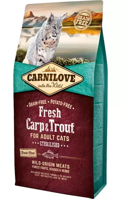 CARNILOVE Grain-Free Adult Sterilized Fresh Carp & Trout